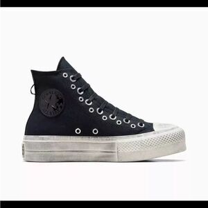 - Converse CTAS Lift Platform Punk Sneakers Black Egret Women Size 5 New i…